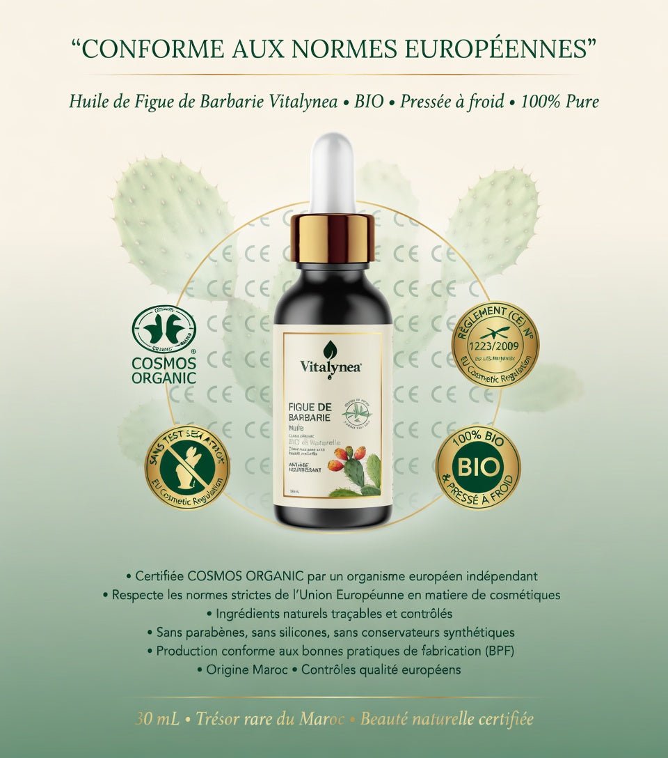 🔥 Huile de Figue de Barbarie BIO – Anti-Âge Naturel Puissant | Peau Lisse, Hydratée & Éclatante – 30 ml