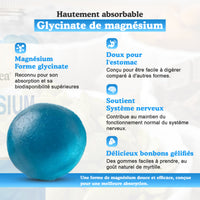 🔥 Magnésium Glycinate Gummies – Réduisez la Fatigue & Boostez votre Énergie Naturellement | 60 Gummies