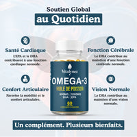 🔥 Oméga-3 Ultra Concentré 1200 mg EPA / 900 mg DHA – Boostez votre Cœur & votre Clarté Mentale dès aujourd’hui